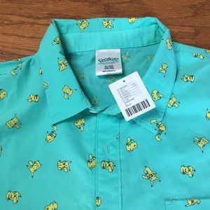 Pikachu button down Pokémon Hawaiian shirt